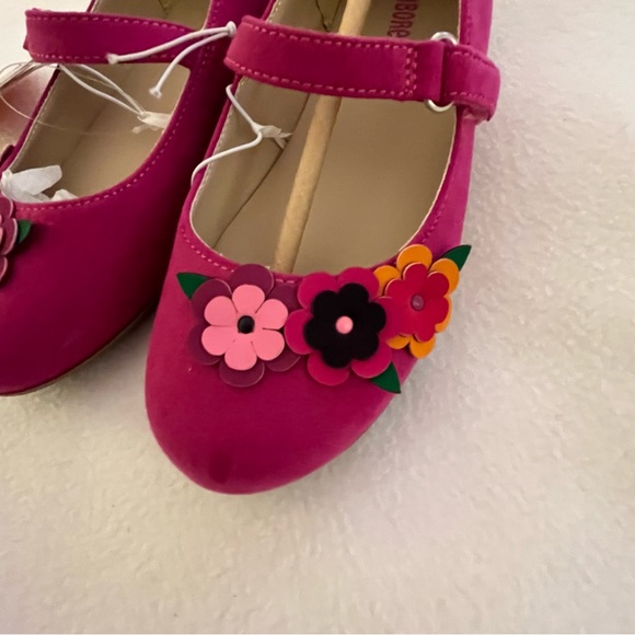 Gymboree Berry Cute Pink Flower Ballet Flats - Picture 2 of 4